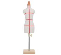 Housoutil Mannequin Féminin de Couture 1/3 Base Stable, Hauteur Réglable en Bois et Coton Extensible, pour Projets DIY et Affichage de Tissu en Bureau