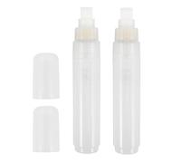 Housoutil Marqueurs Rechargeables 2 Pièces à Pointe Plate 10 MM Feutres Vides pour Peinture Indélébile Extérieure et Intérieure, Adaptés pour Tableau Noir et Bois