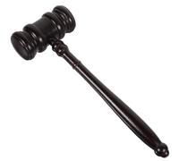 Housoutil Marteau de Vente aux Enchères en Bois Massif, Maillet de Juge 1 Pièce, Finition Lisse, Usage en Tribunal et Vente aux Enchères, Accessoire de Bureau Solide et Stable