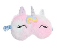 Housoutil Masque de Sommeil Peluche pour Garçon et Filles Garçon Fille Forme Licorne Pourpre, Bloque la Lumière et Aide à S'endormir Lors de Soirées Pyjama