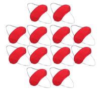Housoutil Masque Yeux Rouge en Polyester Doux, Lot de 24 Pièces, Design Classique avec Haute Efficacité de Blocage de Lumière, pour Dormir la Nuit la Maison