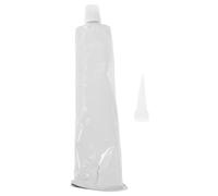 Housoutil Mastic Adhésif Silicone Haute Température Blanc pour Applications Industrielles, Colle Électronique Étanche en Caoutchouc Silicone, Solide et Isolante pour Lampes et Circuits