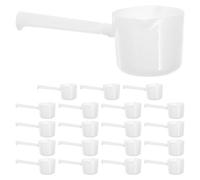 Housoutil Mesureuses de cuisine 20pcs en plastique PP blanc 5g 10ml, réutilisables et solides, conçues pour doser bicarbonate de soude et épices lors de la cuisson