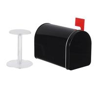 Housoutil Mini décoration de Maison Maquette Accessoires pour Petites Maisons boîte aux Lettres étanche Mini boîtes aux Lettres pour Enfants Black