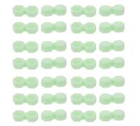 Housoutil Mini Godets de Colle pour Extensions de Cils Verts, Porte-colle à Double Compartiment, 400 Pièces, Cône Hexagonal pour Application Précise, Outil Portable pour Salon et Stylisme