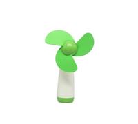 Housoutil Mini Ventilateur de Refroidissement à Piles Vert, 2 Pièces, Plastique Dur et Mousse, Vent Puissant et Facile à Utiliser pour Bureau ou Extérieur