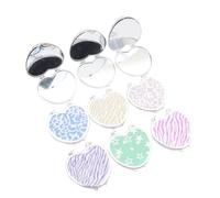 Housoutil Miroir Double Face Élégant - Miroir De Maquillage Portable en Forme De Cœur pour Femmes Idéal