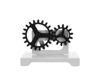 Housoutil Modèle D'étude Mécanique Compact en Fer et Plastique Système D'entraînement par Courroie et Chaîne, Outil Pédagogique Portable pour Éducation Scientifique