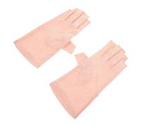 Housoutil Moufles Demi-doigts Anti-uv pour Manucure en Chinlon, Résistants la Chaleur et Confortables à Porter, Accessoire pour Nail Art et Soins des Ongles
