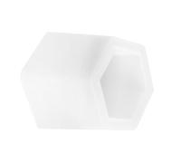 Housoutil Moule à Boîte Hexagonale Moule Hexagonal en Résine Époxy Silicone Blanc sans Bavure Pratique pour Boîte de Rangement Décoration de Bureau Étude