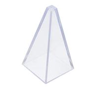 Housoutil Moule à Bougie Géométrique Plastique Moule de Bougie Forme de Pyramide pour Diy Durable et Facile à Nettoyer