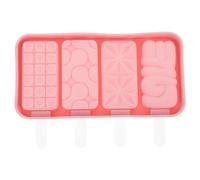 Housoutil Moule à Glace Design Cartoon Créatif Réutilisable en Silicone avec Couvercle et Bâtonnets Sûr et Facile à Utiliser pour DIY Desserts Glacés