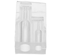 Housoutil Moule à Mini Bouteilles de Vin en Silicone 3D, Dimensions 5 X 3 X 1 CM, Lot pour Résine Époxy, pour Maison de Poupée et Projets de Moulage Précis