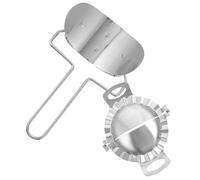 Housoutil Moule à Raviolis et Coupe-Pâte 430, Lot 2 Pièces en Acier Inoxydable 304, Outils pour Former et Sceller les Pâtes, pour Usage Domestique Cuisine de Groupe