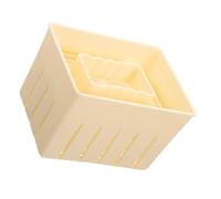 Housoutil Moule à Tofu Maison en Plastique Robuste 1 Pièce 140x105x95 Mm Presse à Tofu Manuel pour Fabrication de Fromage Ustensile Cuisine Pratique pour Usage Domestique