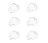 Housoutil Moule de Formage en Plastique Transparent de Cœur pour Fraises, 6 Pièces, pour Activités de Plantation sur Balcon, Conserve Goût et Nutrition Originaux