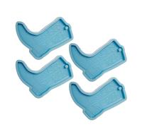 Housoutil Moule en Silicone 4 Pièces pour Porte-clés Bottes de Cowboy, Haute Précision, Design Unique, pour Bijoux DIY et Décorations de Noël