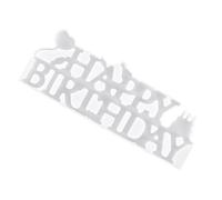 Housoutil Moule en Silicone Soi-Même pour Décoration D’Anniversaire Lettres Anglaises « Joyeux Anniversaire » Effet Miroir Formes Irrégulières Outil DIY pour Fête Création Panneau