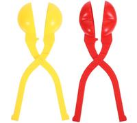 Housoutil Moules à Sushi Animaux 2 Pcs Petits Clips en Plastique Rouge et Jaune, Kit Fabrication Sushi Diy, Outils de Moulage Riz, Accessoires la Cuisine Maison pour Fêtes et Repas
