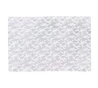 Housoutil Nappe de Jardin en Dentelle Blanche 200x145 Cm pour Sortie Pique-niques, Design Simple et Élégant, Finition, Tissu Résistant la Décoloration, Portable et Facile à Laver