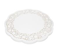 Housoutil Napperon en Papier Dentelle Rond 30 CM Blanc Alimentaire Napperon Absorbeur D’Huile pour Gâteaux et Desserts 140 Feuilles pour Pâtisserie Fêtes et Banquets