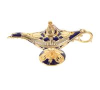 Housoutil Objet Décoratif Lumineux Style Oriental Rétro en Métal Doré Petite Taille Décoration de Bureau et Intérieur Ornement Lumineux Vintage pour Table et Salon Présent Original pour