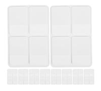 Housoutil Onglets Adhésifs Index Blancs 1 Pouce Fiches Bristol Double Face 80 Pages Autocollants Marque-Pages Repositionnables pour Classeurs Agendas Organisation et Annotation