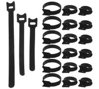 Housoutil Organisateur de Câble en Nylon Noir 150pcs Tête de Chat, Sangle de Fixation Réutilisable pour Gestion Rapide et Pratique des Câbles la Maison Bureau