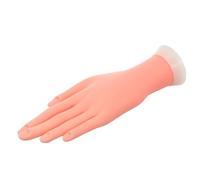 Housoutil Outil de Manucure Main Prothétique Gauche en Silicone pour Entraînement Onglerie, Pratique Nail Art Extenseur de Doigt, Adapté la Formation Professionnelle et Personnelle