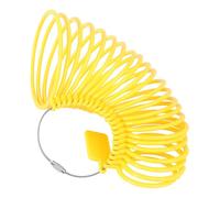 Housoutil Outil De Mesure De Bracelet Plastique Jaune, Jauge De Bracelet Ajustable pour Mesurer Le Tour De Poignet, Accessoire Bijou Léger Et Compact, Usage Quotidien, Précision Solide
