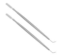 Housoutil Outil pour Cils 2pcs en Acier Inoxydable avec Peigne Séparateur, Facile à Utiliser pour Rehaussement et Protection des Cils à Domicile en Voyage