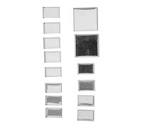 Housoutil Palette de Maquillage Magnétique Vide Pliable en Trois Couches 14 Compartiments en Fer Argenté pour Rangement D'ombres à Paupières, pour Voyages et Déplacements Quotidiens