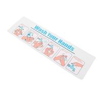 Housoutil Panneau Autocollant pour Se Laver les Mains Autocollant en PVC Lavage des Mains Facile à Enlever Auto-adhésif pour Éviers et Murs Lieux Publics et Commerces