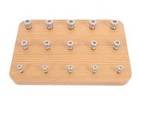 Housoutil Panneau Perforé en Bois Rééducation des Doigts Dispositif de Rééducation des Doigts Facile à Utiliser Améliore la Dextérité pour Thérapie Occupationnelle et Patients Hémiplégiques