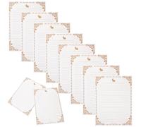Housoutil Papier à Lettres Vintage Décoratif A4 Blanc 50 Feuilles en Papier pour Écrire Motifs Très Vintage pour Notes et Lettres de Remerciement