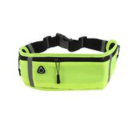 Housoutil Paquet Banane de Sport Léger et Réglable pour Téléphone, Course | Ceinture Ajustable, Design Ergonomique, Bande Réfléchissante, Port Discret, Vert, Usage Running