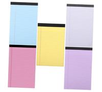 Housoutil Paquet de 5 Bloc-notes Brouillon Coloré 5x8 Pouces en Papier