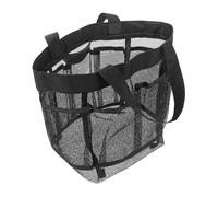 Housoutil Paquet Filet Noir Portable Grosse Capacité 8 Poches Trousse de Toilette Suspendue pour Salle de Bain Plage Camping et Sports de Plein Air