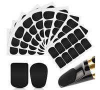 Housoutil Patch Coussinets Noir Saxophone pour la en Silicone Clarinette 94 Pièces Embouchure Carrés et Ovales le Réduit Bruit et Préserve Qualité Sonore pour Concerts et Pratique