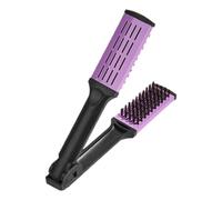 Housoutil Peigne Lisseur de V pour Cheveux Poils en Soie de Sanglier, Léger et Multifonctionnel, pour Voyages et Usage Quotidien