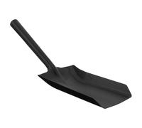 Housoutil Pelle à Solide et Facile à Utiliser en Acier Inoxydable Noir pour Cheminée Nettoyage Maison Jardin