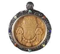 Housoutil Pendentif Bouddha Doré Décoration Suspendue pour Bijoux Diy Accessoire Vintage de Santal Suspension