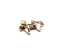 Housoutil Pendentif Charme Tête de Mort en Laiton Or, Accessoire Décoratif Créatif pour Porte-clés, pour Cosplay et Création de Bijoux Uniques