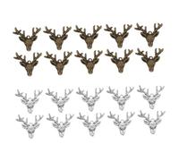 Housoutil Pendentifs en Alliage de Cerf pour Bijoux DIY Lot de 20 Accessoires Rétro Création Décoration de Collier Bijoux Faits Main pour Noël