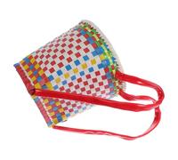 Housoutil Petit Panier Tressé en PVC pour Garçon et Filles Accessoire de Danse Polyvalent Panier Coloré Suspendu Petit Modèle Léger pour Rangement et Décoration Couleur Aléatoire