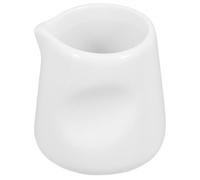 Housoutil Pichet à Lait en Céramique Blanc, Mini Cruche Créative pour