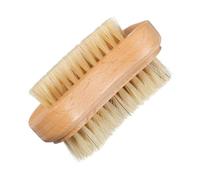 Housoutil Pinceau de Manucure Double Face en Bois Poils Naturels, Brosse à Ongles Douce et Résistante, Nettoyage des Ongles Espaces, pour Manucure à Couleur Aléatoire Plusieurs styles