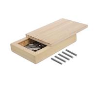 Housoutil Planche de Rééducation des Doigts en Bois Chevilles en Fer, Facile à Utiliser pour Améliorer la Motricité Fine Coordination Main-œil, pour Usage à Domicile et Centres