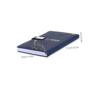Housoutil Planificateur Hebdomadaire avec Couverture PU Agenda Portable Polyvalent pour Bureau et Vie Quotidienne Carnet avec Index Mensuels pour Organisation