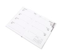 Housoutil Planner Hebdomadaire Mince et Portable Agenda Quotidien et Hebdomadaire Cuir PU Noir Format Anglais International pour Organisation et Professionnelle